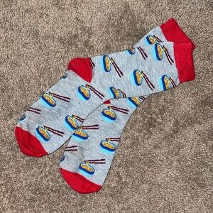 Ramen Printed Crew Socks 🍜